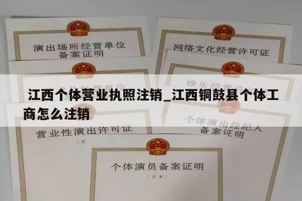  江西个体营业执照注销_江西铜鼓县个体工商怎么注销