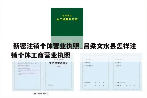  新密注销个体营业执照_吕梁文水县怎样注销个体工商营业执照