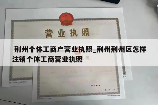  荆州个体工商户营业执照_荆州荆州区怎样注销个体工商营业执照