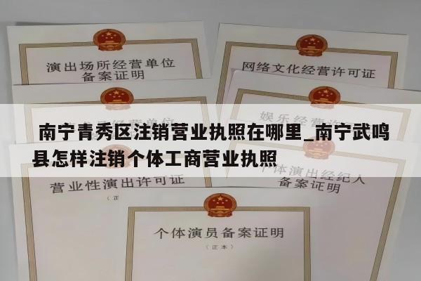  南宁青秀区注销营业执照在哪里_南宁武鸣县怎样注销个体工商营业执照