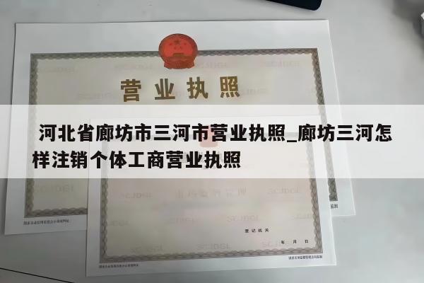  河北省廊坊市三河市营业执照_廊坊三河怎样注销个体工商营业执照