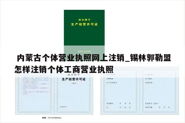  内蒙古个体营业执照网上注销_锡林郭勒盟怎样注销个体工商营业执照
