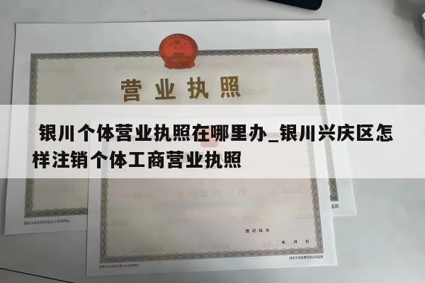  银川个体营业执照在哪里办_银川兴庆区怎样注销个体工商营业执照
