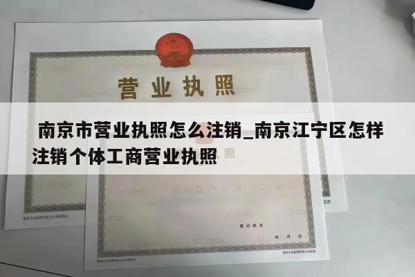  南京市营业执照怎么注销_南京江宁区怎样注销个体工商营业执照