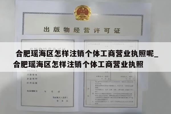  合肥瑶海区怎样注销个体工商营业执照呢_合肥瑶海区怎样注销个体工商营业执照