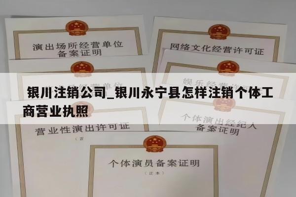  银川注销公司_银川永宁县怎样注销个体工商营业执照
