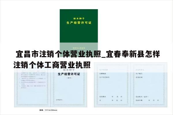  宜昌市注销个体营业执照_宜春奉新县怎样注销个体工商营业执照