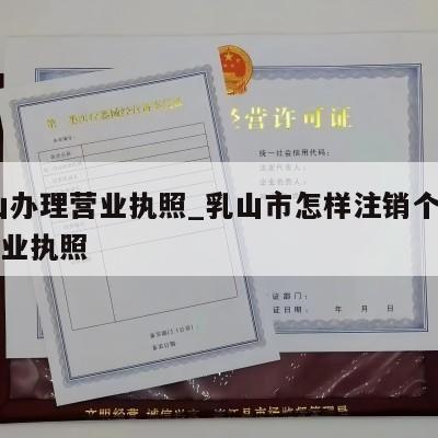  乳山办理营业执照_乳山市怎样注销个体工商营业执照