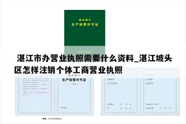  湛江市办营业执照需要什么资料_湛江坡头区怎样注销个体工商营业执照