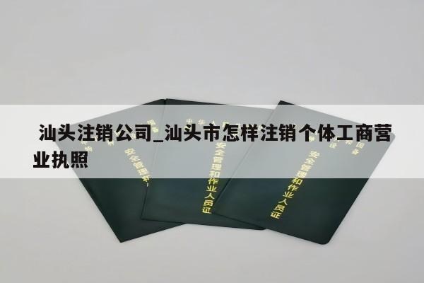 汕头注销公司_汕头市怎样注销个体工商营业执照