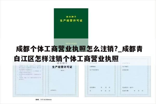  成都个体工商营业执照怎么注销?_成都青白江区怎样注销个体工商营业执照