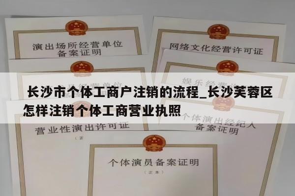  长沙市个体工商户注销的流程_长沙芙蓉区怎样注销个体工商营业执照