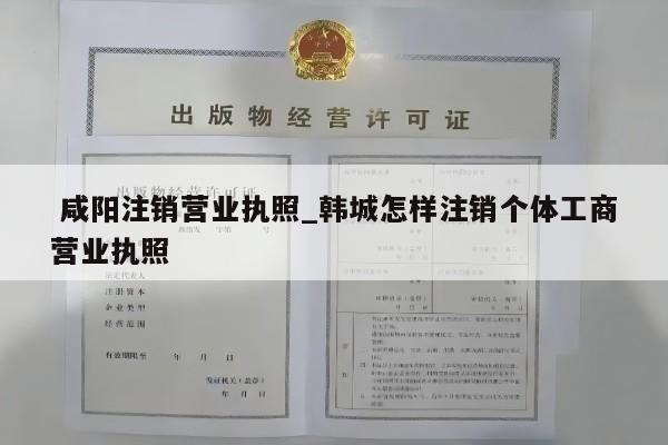  咸阳注销营业执照_韩城怎样注销个体工商营业执照
