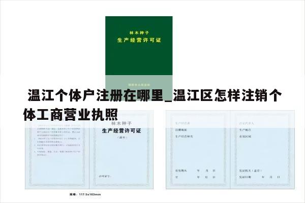  温江个体户注册在哪里_温江区怎样注销个体工商营业执照