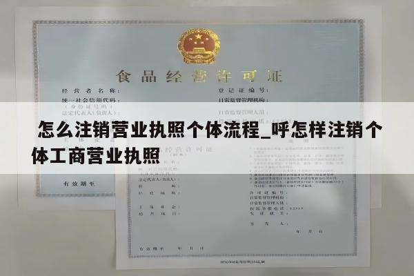  怎么注销营业执照个体流程_呼怎样注销个体工商营业执照