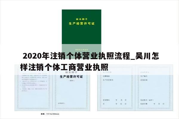  2020年注销个体营业执照流程_吴川怎样注销个体工商营业执照