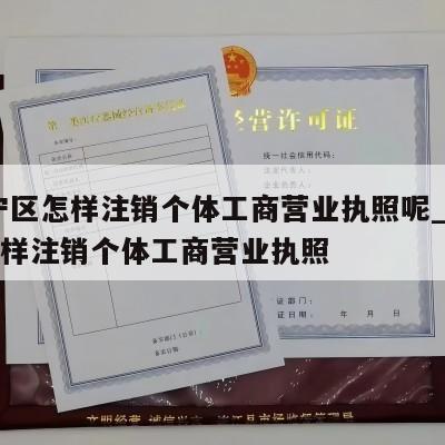  安宁区怎样注销个体工商营业执照呢_安宁区怎样注销个体工商营业执照