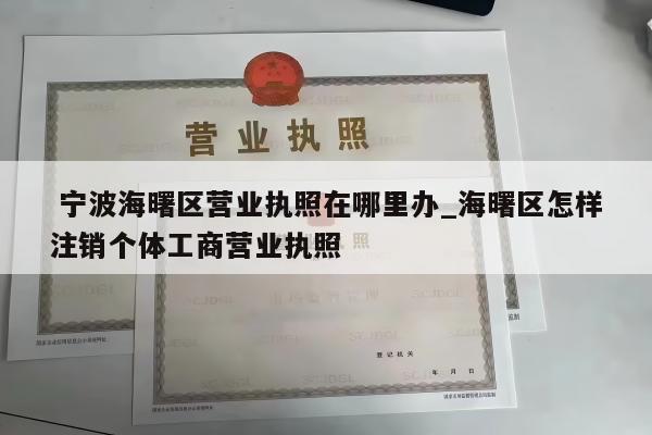  宁波海曙区营业执照在哪里办_海曙区怎样注销个体工商营业执照