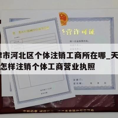  天津市河北区个体注销工商所在哪_天津宝坻区怎样注销个体工商营业执照
