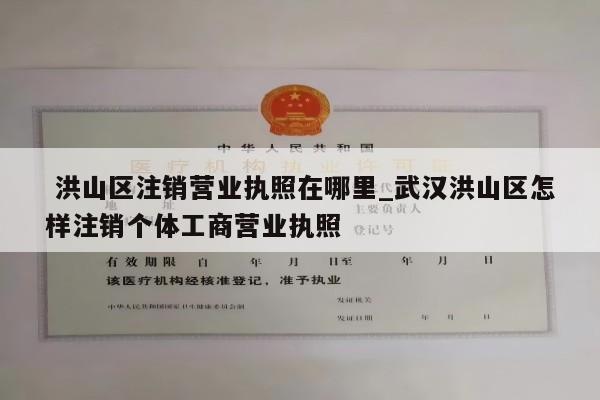  洪山区注销营业执照在哪里_武汉洪山区怎样注销个体工商营业执照