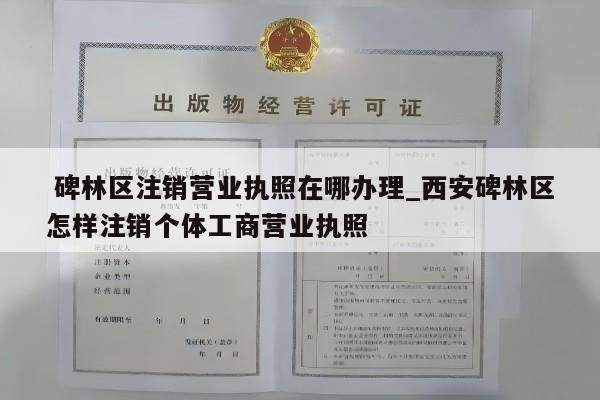  碑林区注销营业执照在哪办理_西安碑林区怎样注销个体工商营业执照