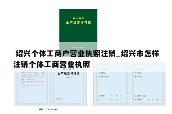  绍兴个体工商户营业执照注销_绍兴市怎样注销个体工商营业执照