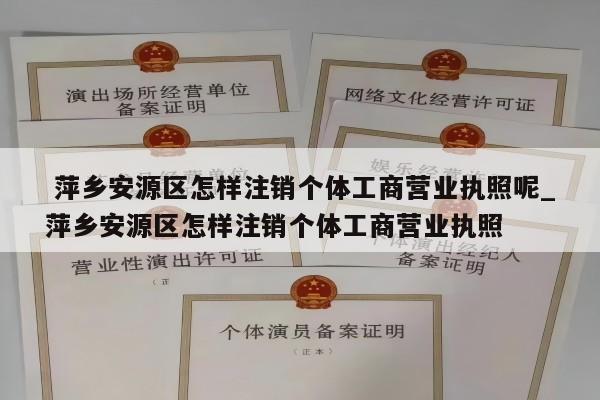  萍乡安源区怎样注销个体工商营业执照呢_萍乡安源区怎样注销个体工商营业执照