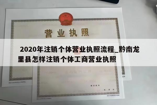  2020年注销个体营业执照流程_黔南龙里县怎样注销个体工商营业执照