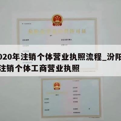  2020年注销个体营业执照流程_汾阳怎样注销个体工商营业执照