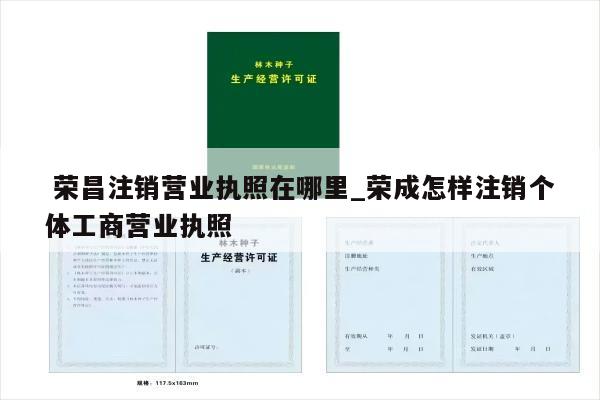  荣昌注销营业执照在哪里_荣成怎样注销个体工商营业执照