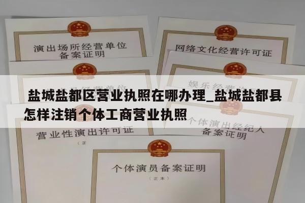 盐城盐都区营业执照在哪办理_盐城盐都县怎样注销个体工商营业执照