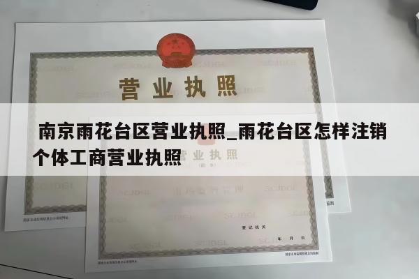  南京雨花台区营业执照_雨花台区怎样注销个体工商营业执照