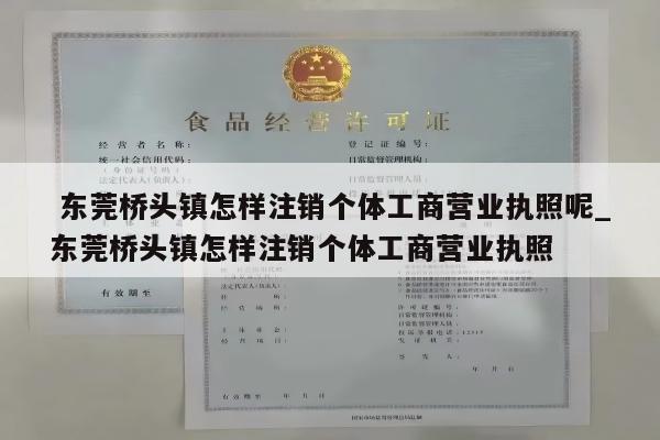  东莞桥头镇怎样注销个体工商营业执照呢_东莞桥头镇怎样注销个体工商营业执照