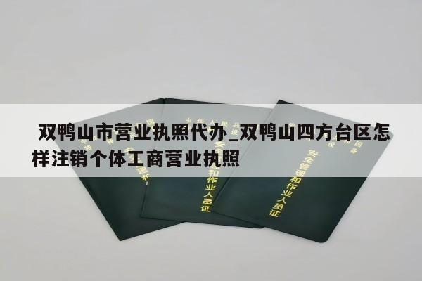  双鸭山市营业执照代办_双鸭山四方台区怎样注销个体工商营业执照