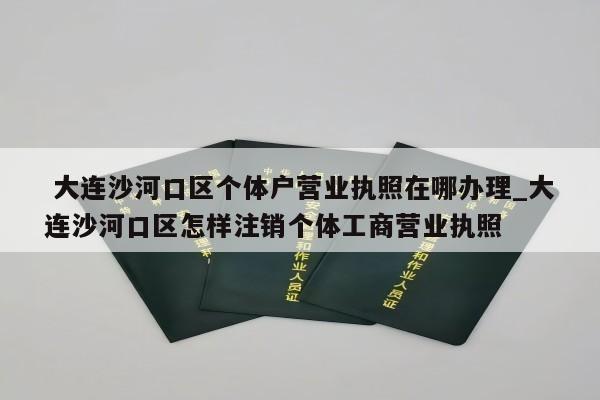  大连沙河口区个体户营业执照在哪办理_大连沙河口区怎样注销个体工商营业执照