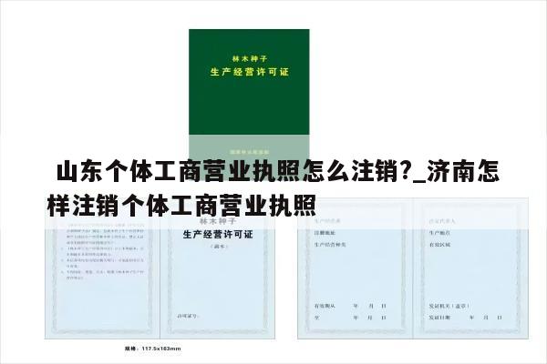  山东个体工商营业执照怎么注销?_济南怎样注销个体工商营业执照