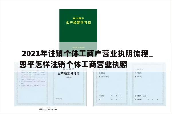  2021年注销个体工商户营业执照流程_恩平怎样注销个体工商营业执照