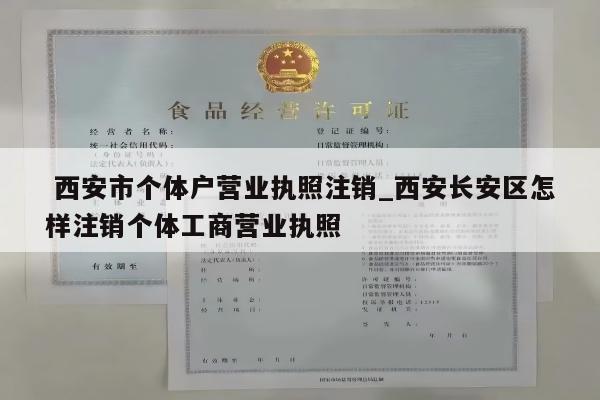  西安市个体户营业执照注销_西安长安区怎样注销个体工商营业执照