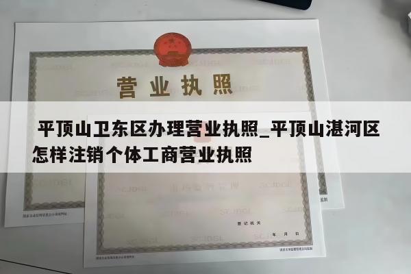  平顶山卫东区办理营业执照_平顶山湛河区怎样注销个体工商营业执照