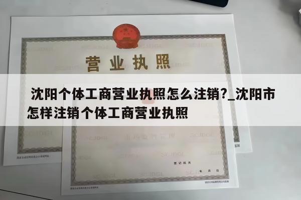  沈阳个体工商营业执照怎么注销?_沈阳市怎样注销个体工商营业执照