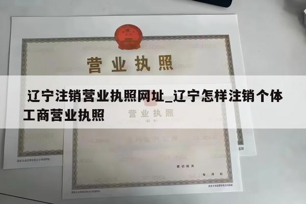  辽宁注销营业执照网址_辽宁怎样注销个体工商营业执照