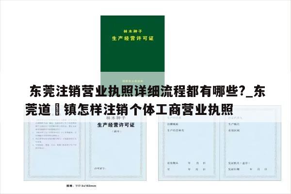  东莞注销营业执照详细流程都有哪些?_东莞道滘镇怎样注销个体工商营业执照