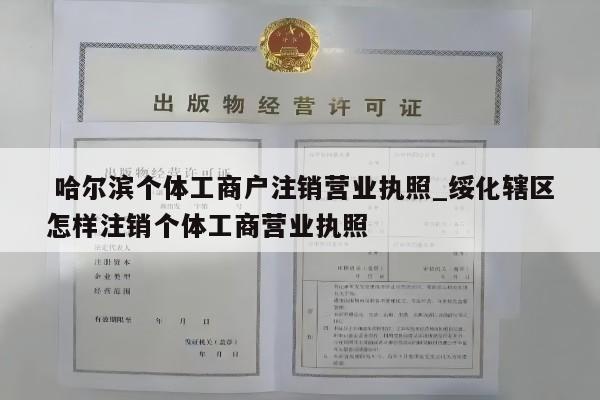  哈尔滨个体工商户注销营业执照_绥化辖区怎样注销个体工商营业执照