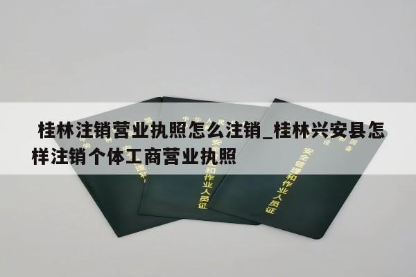  桂林注销营业执照怎么注销_桂林兴安县怎样注销个体工商营业执照