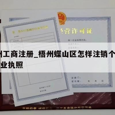 梧州工商注册_梧州蝶山区怎样注销个体工商营业执照