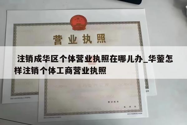  注销成华区个体营业执照在哪儿办_华蓥怎样注销个体工商营业执照