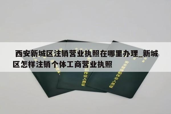  西安新城区注销营业执照在哪里办理_新城区怎样注销个体工商营业执照
