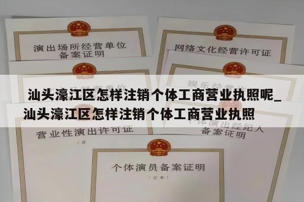  汕头濠江区怎样注销个体工商营业执照呢_汕头濠江区怎样注销个体工商营业执照