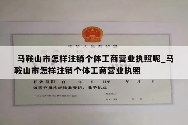  马鞍山市怎样注销个体工商营业执照呢_马鞍山市怎样注销个体工商营业执照