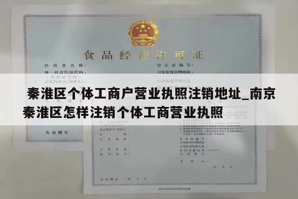  秦淮区个体工商户营业执照注销地址_南京秦淮区怎样注销个体工商营业执照